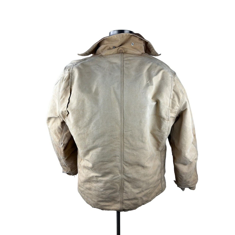 Vtg Carhartt Coat Men's 46 Quilt Lined CQ186 CQ185 Chore Ranch Corduroy Collar - Picture 3 of 16